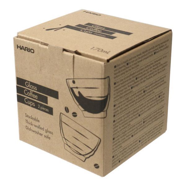 Set căni din sticlă Hario, 170 ml, 2 buc. HU-2-EX foto