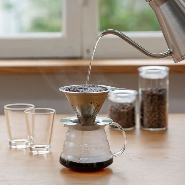 Server pentru cafea din sticlă Hario V60, 360 ml XGSR-36-TB foto